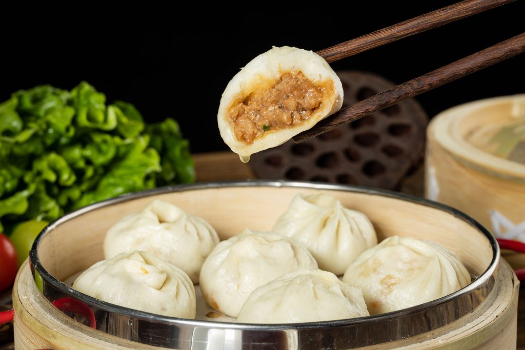 Soup dumplings (Xiao long bao)